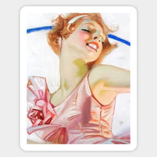 Joseph Christian Leyendecker, Evening Post Advert Crop Painting Sticker